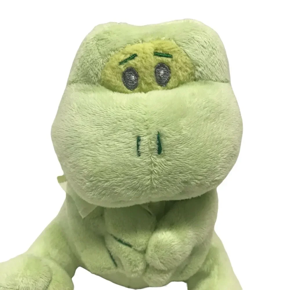 The Petting Zoo Green Frog Plush Rattle 6
